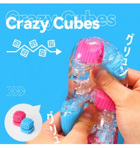 TENGA - Bobble Masturbator Cup (Blue - Crazy Cubes)